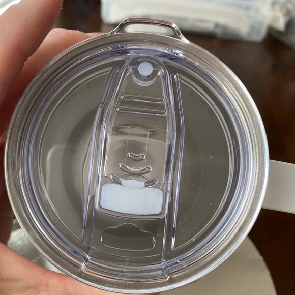 NWT Custom Tumbler Caroline Image With Skyler Printed On Bottom W/Handle Straw - Picture 12 of 16